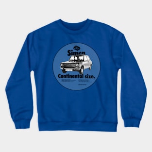 SIMCA 1100LS - advert Crewneck Sweatshirt